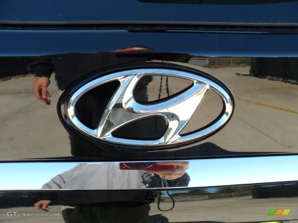 2012 Elantra GLS Touring - Black Noir Pearl / Beige photo #16
