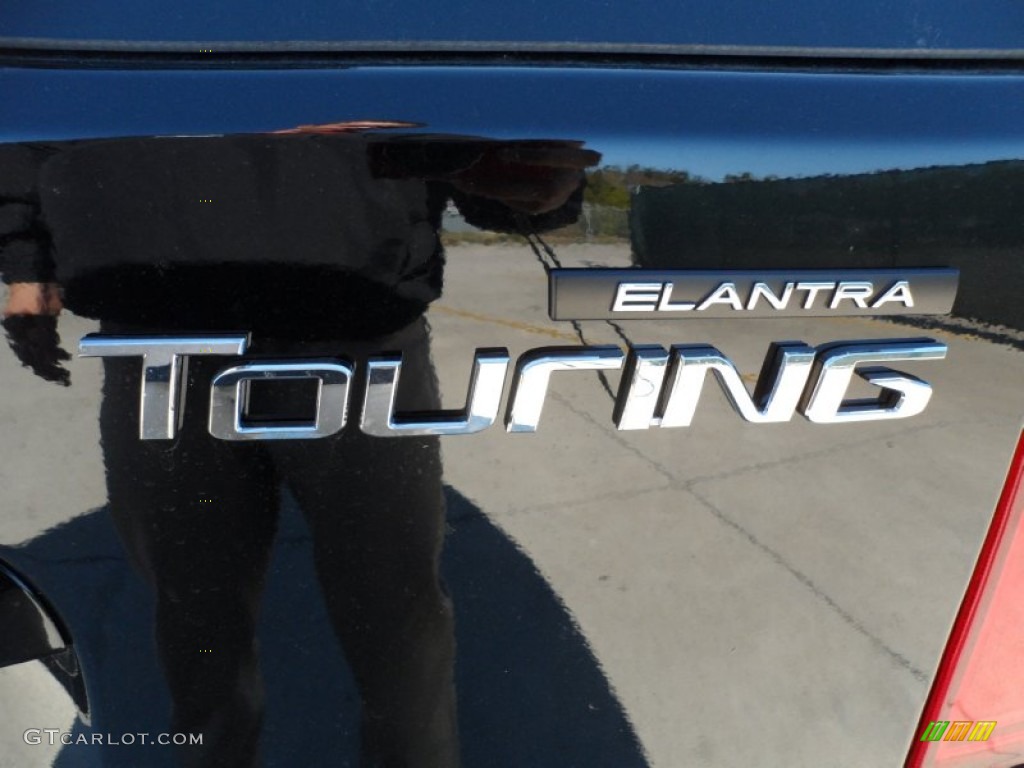 2012 Elantra GLS Touring - Black Noir Pearl / Beige photo #17