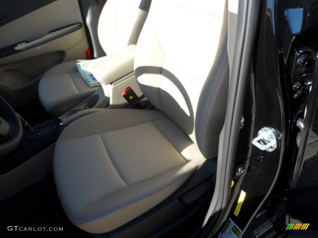 2012 Elantra GLS Touring - Black Noir Pearl / Beige photo #25