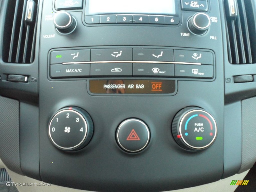2012 Elantra GLS Touring - Black Noir Pearl / Beige photo #30