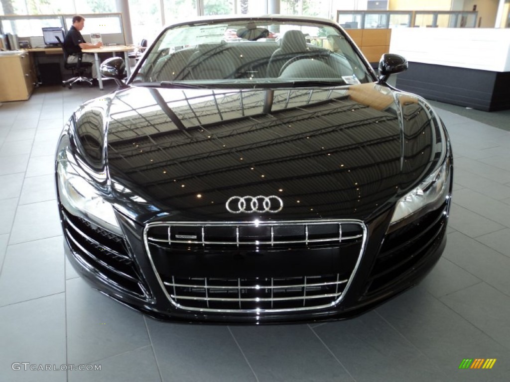 Phantom Black Pearl Effect 2011 Audi R8 Spyder 5.2 FSI quattro Exterior Photo #57073994