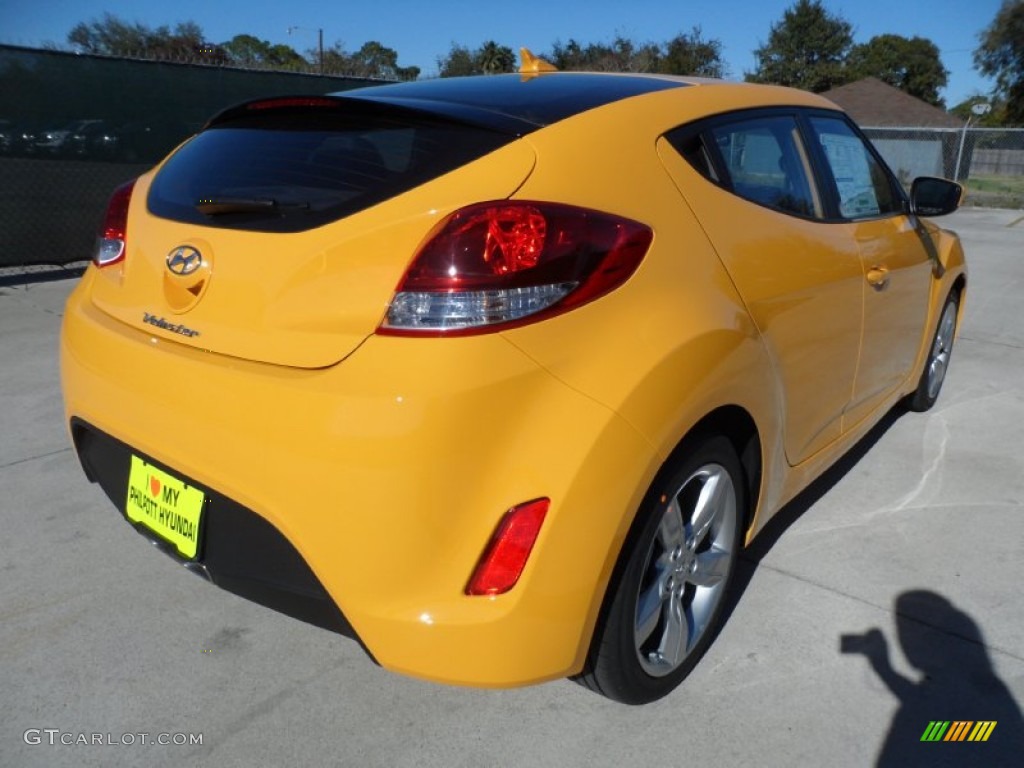 2012 Veloster  - 26.2 Yellow / Black photo #3