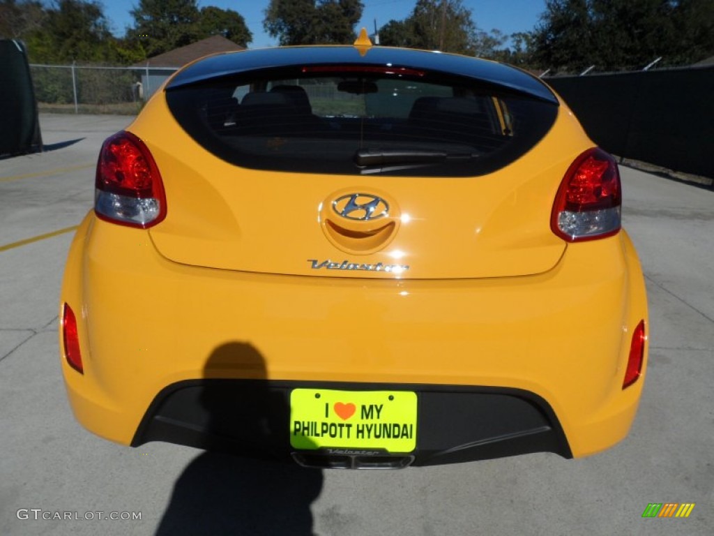 2012 Veloster  - 26.2 Yellow / Black photo #4