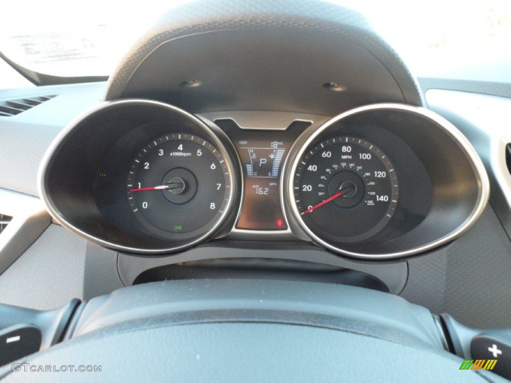 2012 Hyundai Veloster Standard Veloster Model Gauges Photo #57074282