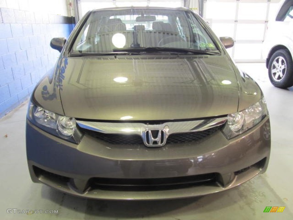 2010 Civic LX-S Sedan - Urban Titanium Metallic / Black photo #4