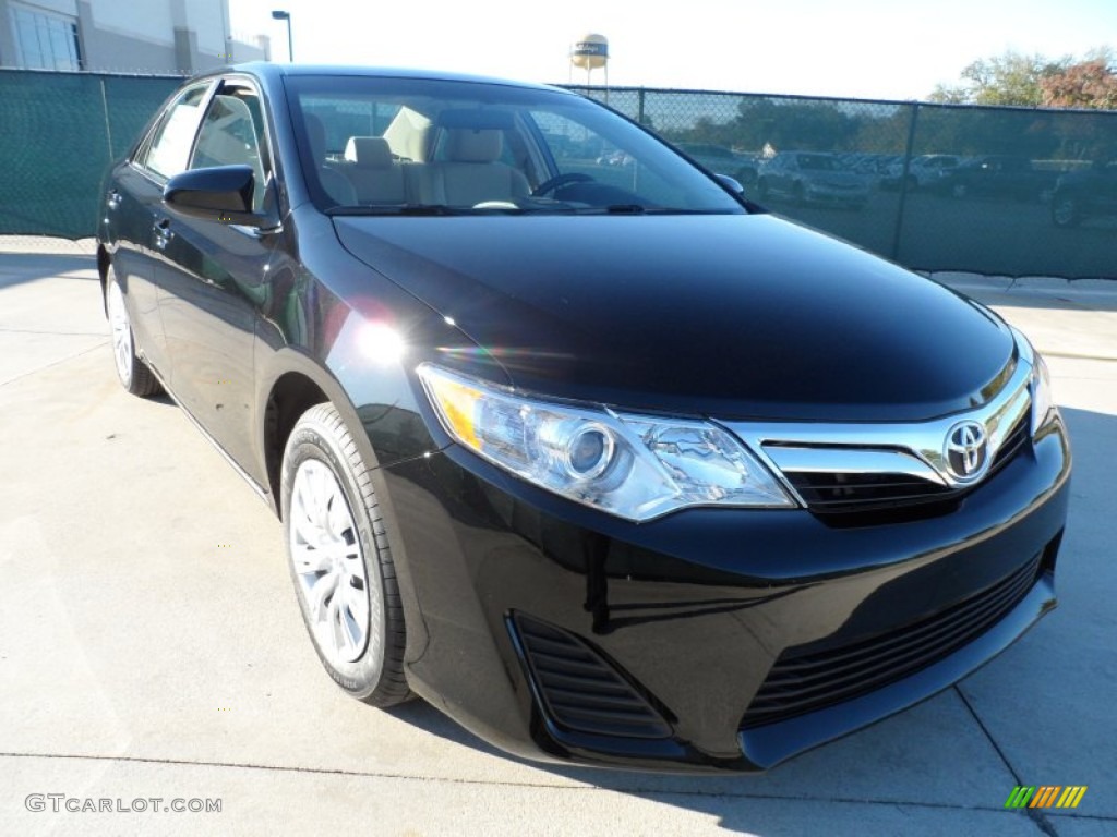 2012 Camry LE - Attitude Black Metallic / Ivory photo #1