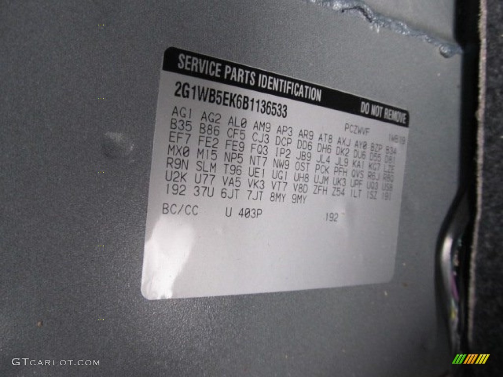 2011 Impala LT - Imperial Blue Metallic / Gray photo #24