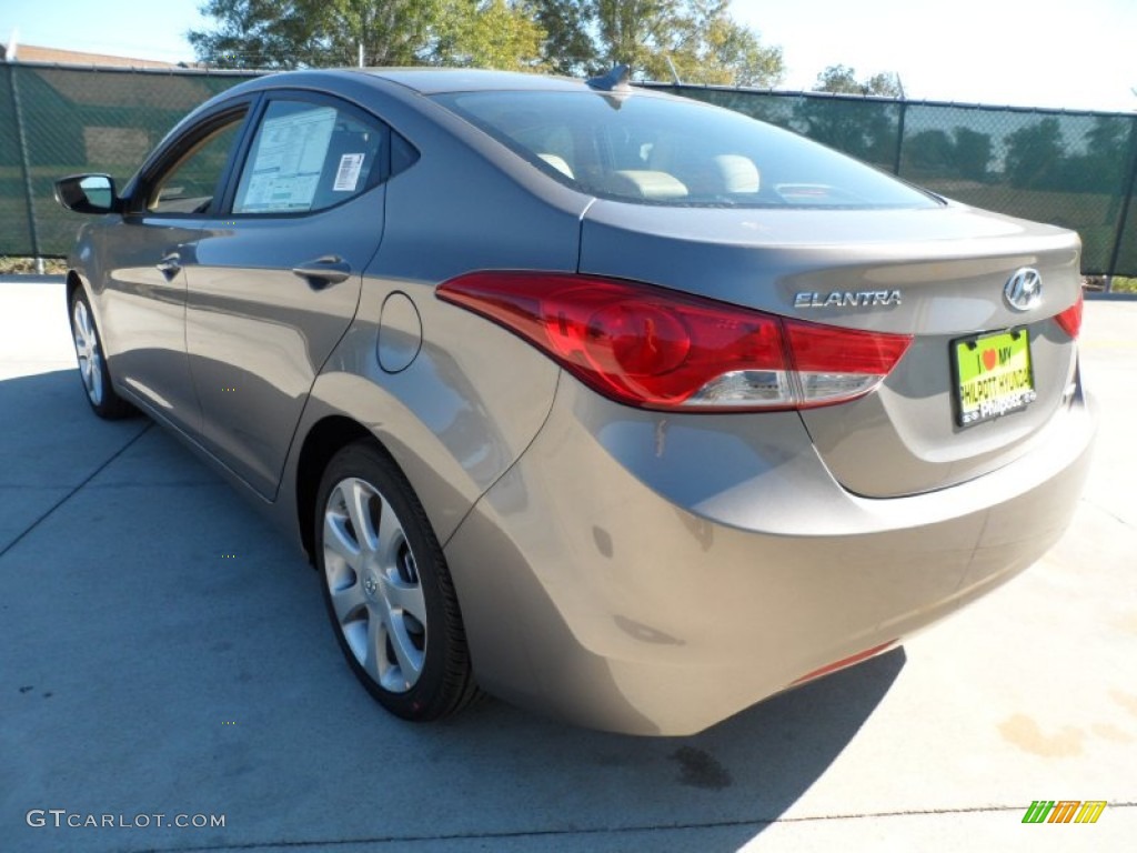 2012 Elantra Limited - Desert Bronze / Beige photo #5
