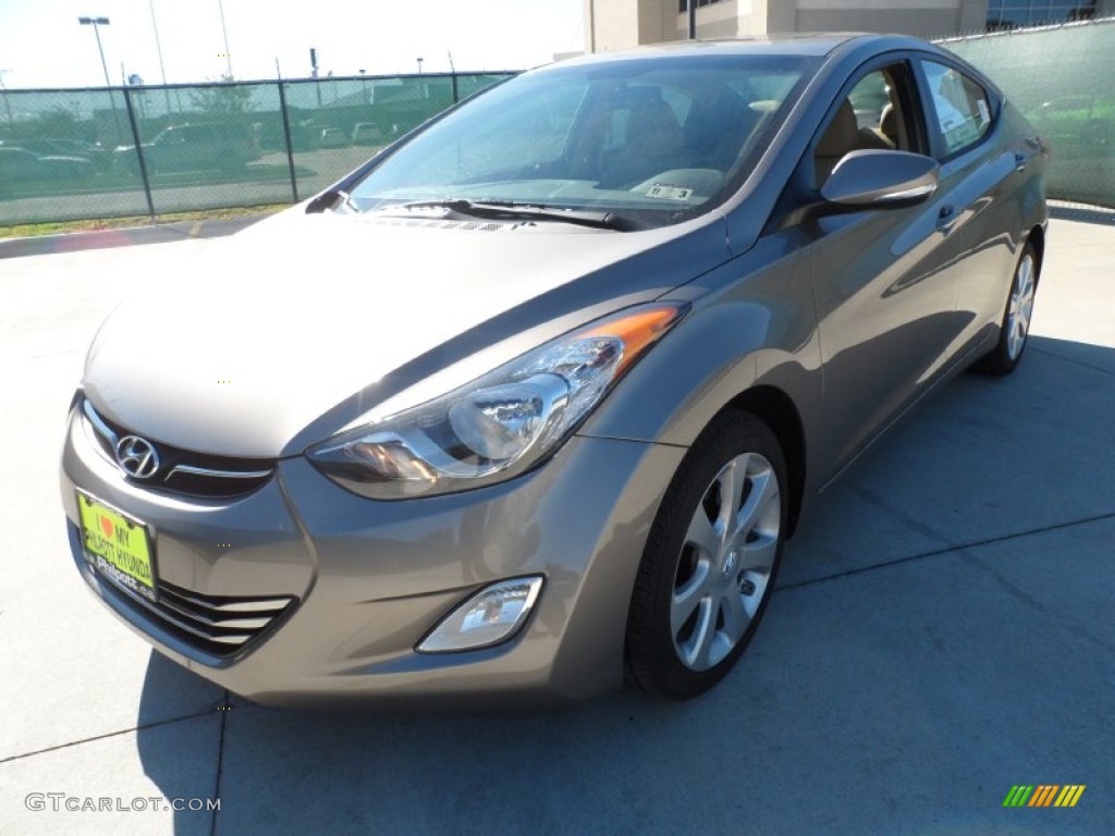 2012 Elantra Limited - Desert Bronze / Beige photo #7