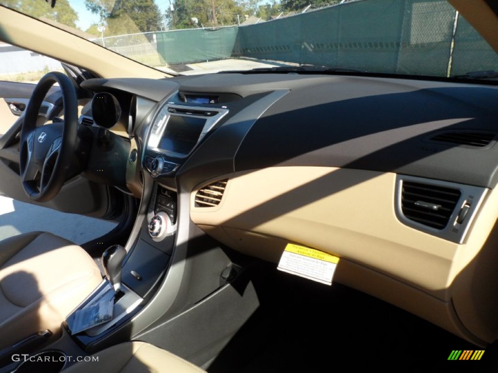 2012 Elantra Limited - Desert Bronze / Beige photo #19