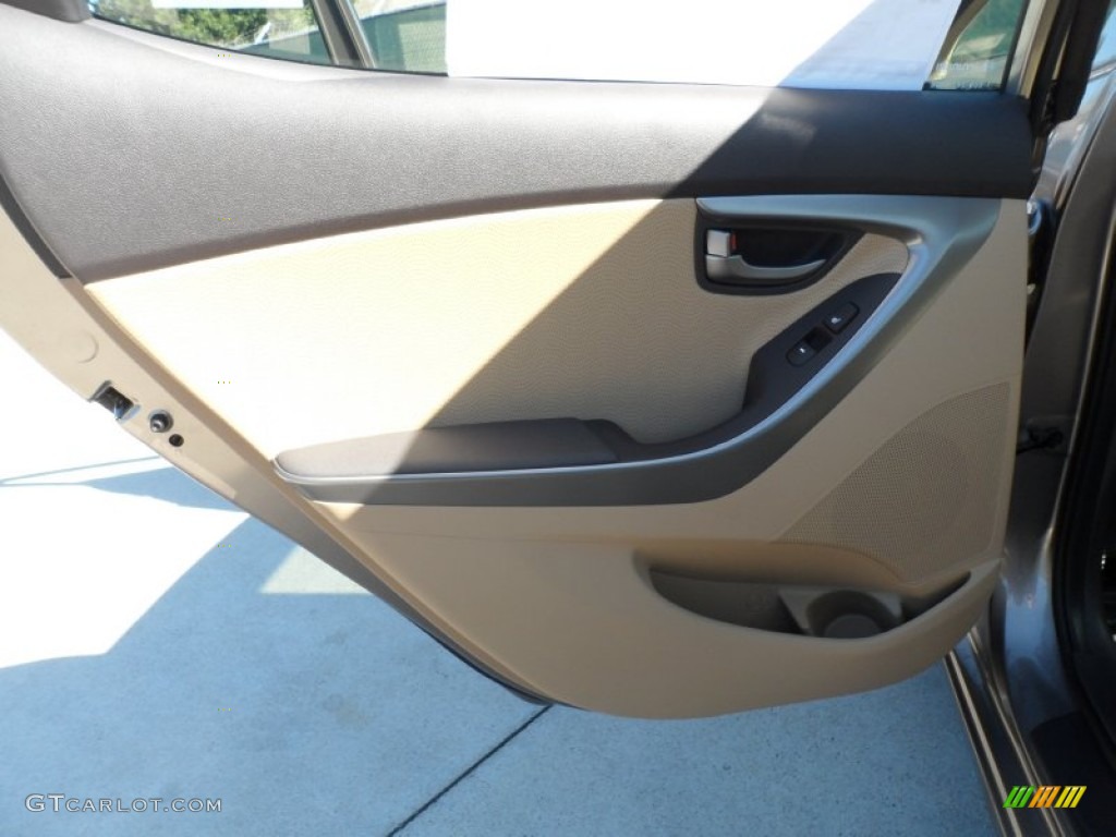 2012 Elantra Limited - Desert Bronze / Beige photo #20
