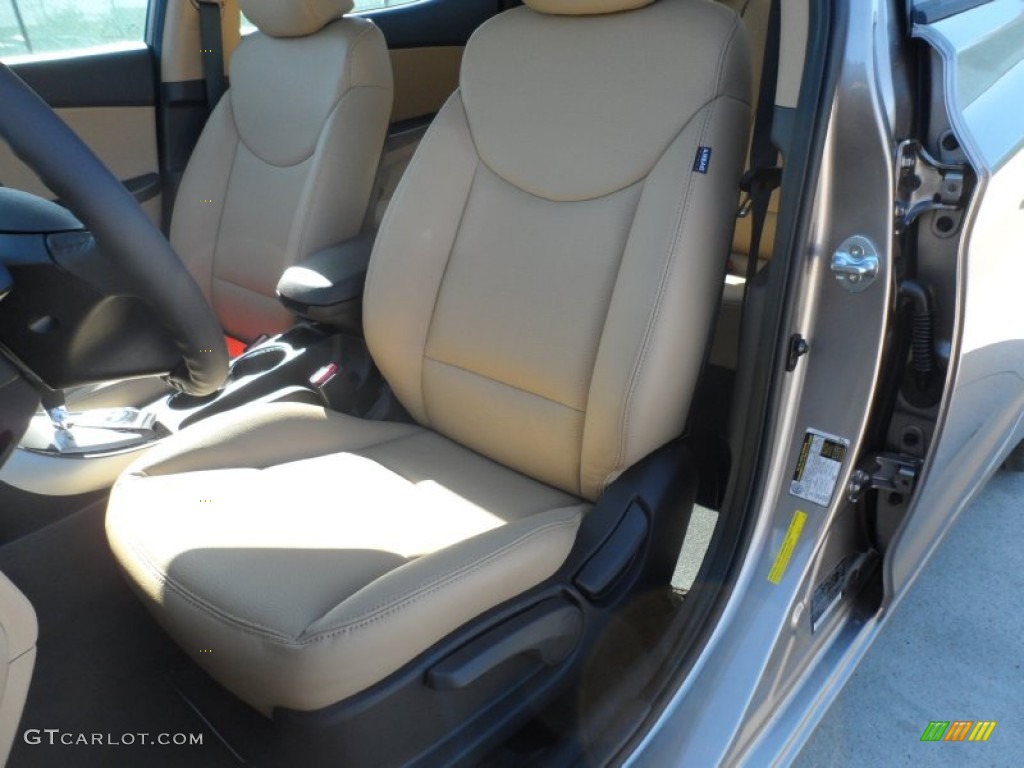 2012 Elantra Limited - Desert Bronze / Beige photo #24