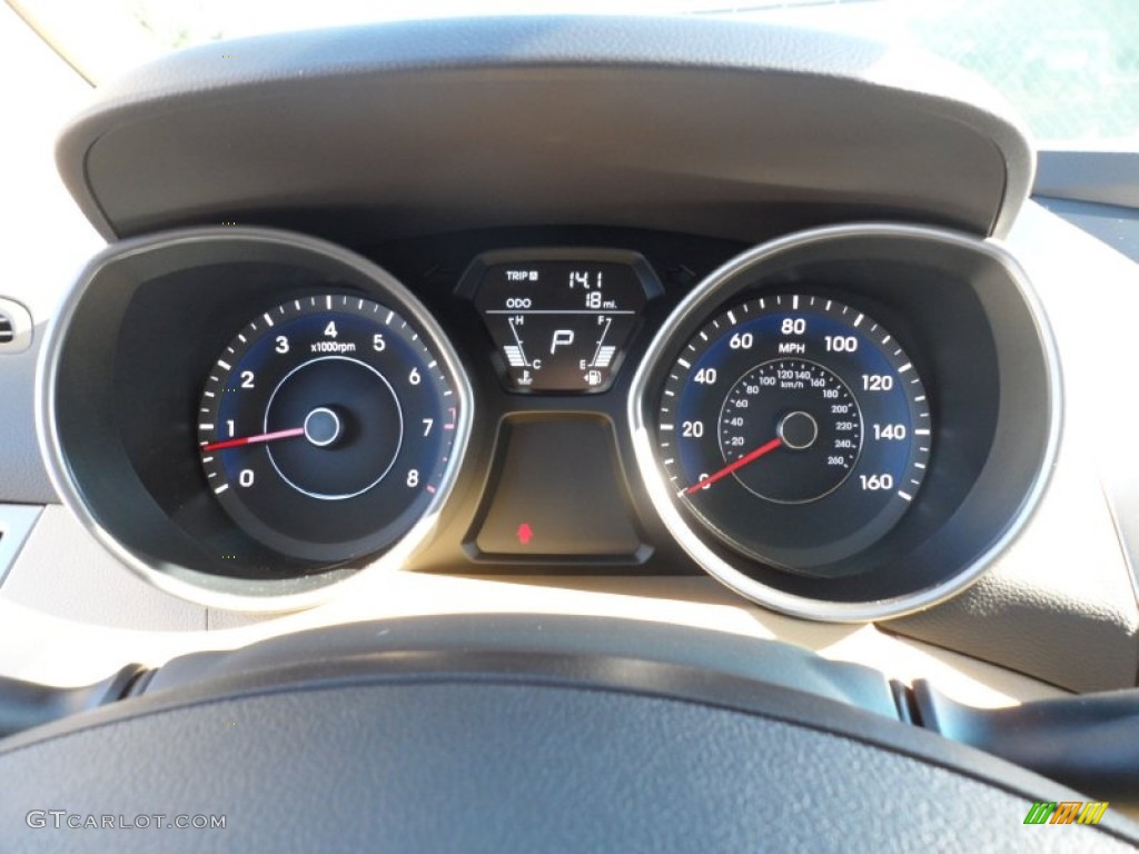 2012 Elantra Limited - Desert Bronze / Beige photo #34