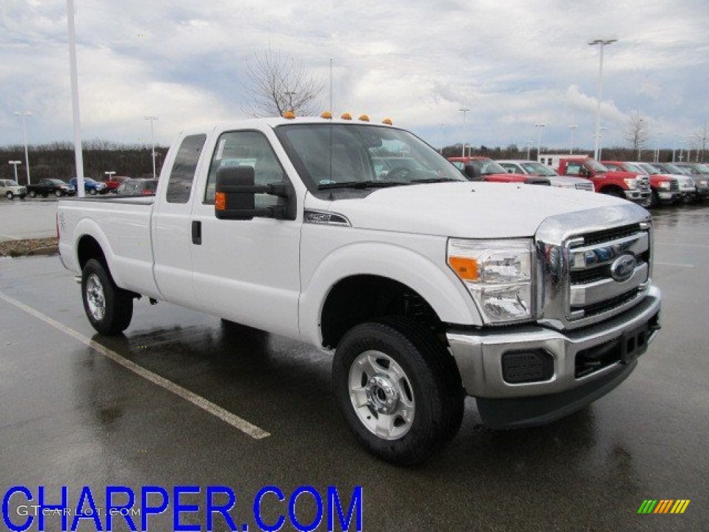 2012 F250 Super Duty XLT SuperCab 4x4 - Oxford White / Steel photo #1