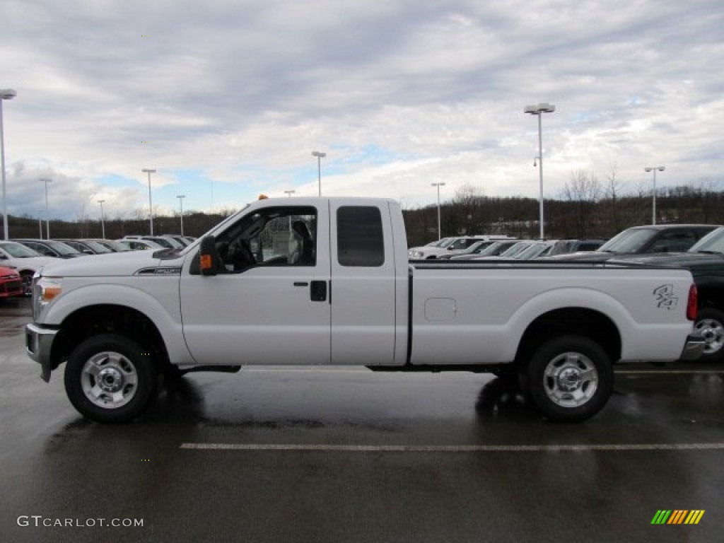 2012 F250 Super Duty XLT SuperCab 4x4 - Oxford White / Steel photo #8