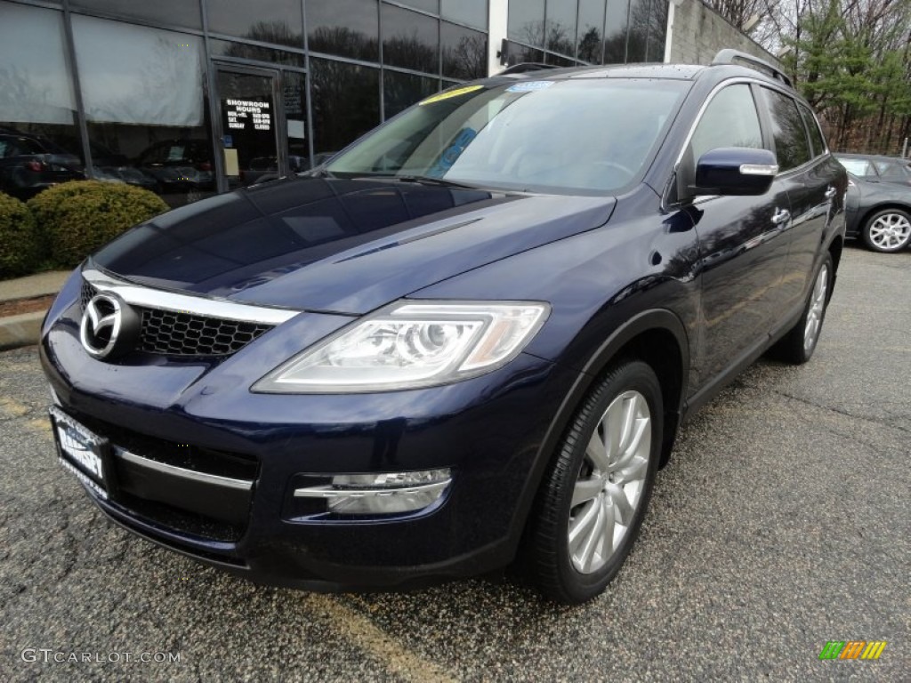 2009 CX-9 Grand Touring AWD - Stormy Blue Mica / Sand photo #1