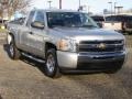 2011 Sheer Silver Metallic Chevrolet Silverado 1500 LS Extended Cab 4x4  photo #3