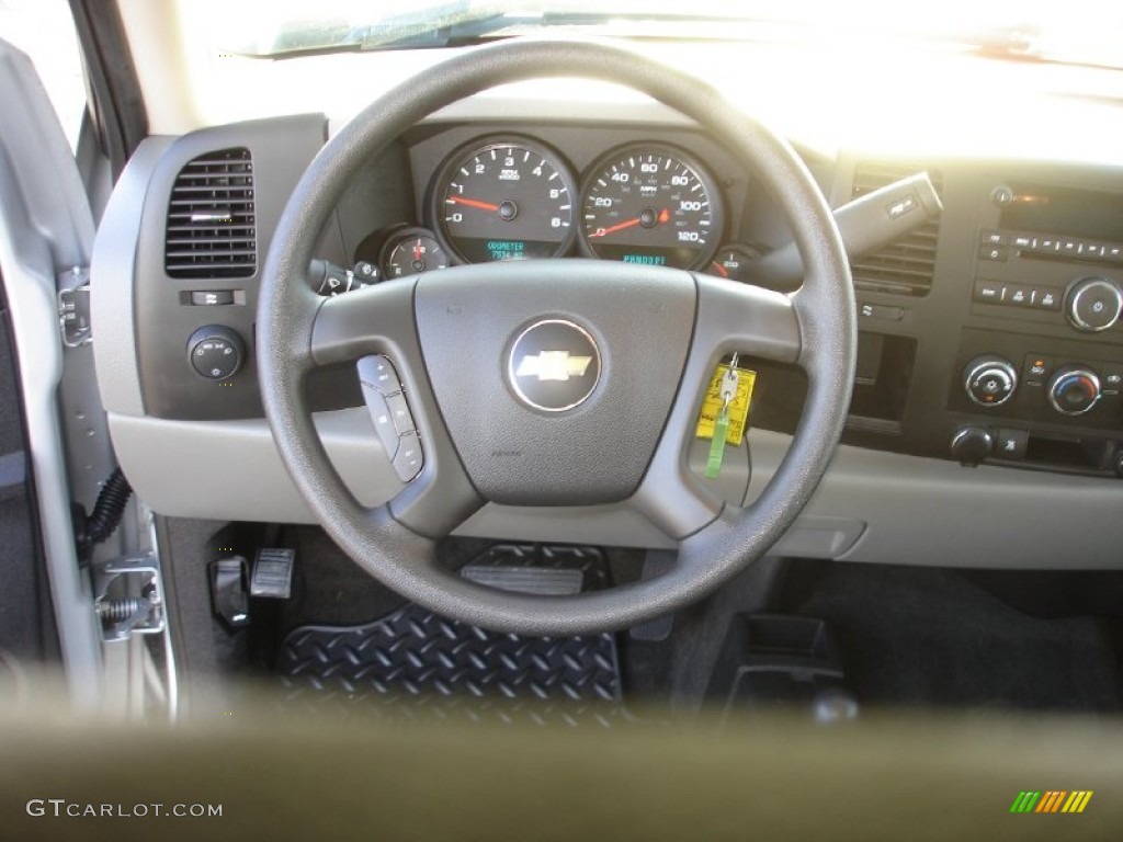 2011 Silverado 1500 LS Extended Cab 4x4 - Sheer Silver Metallic / Dark Titanium photo #13