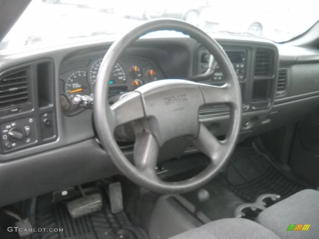 2005 Sierra 1500 Work Truck Regular Cab 4x4 - Carbon Metallic / Dark Pewter photo #12