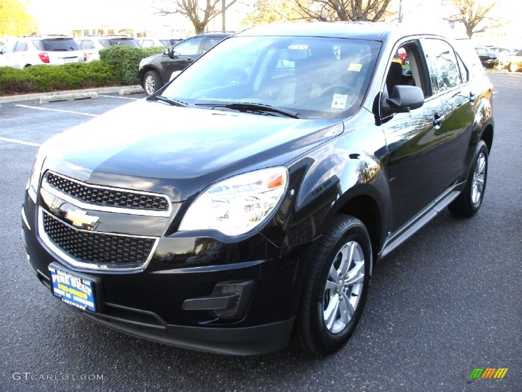 2010 Equinox LS AWD - Black / Jet Black/Light Titanium photo #1