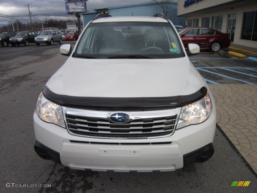 2009 Forester 2.5 X Premium - Satin White Pearl / Platinum photo #2