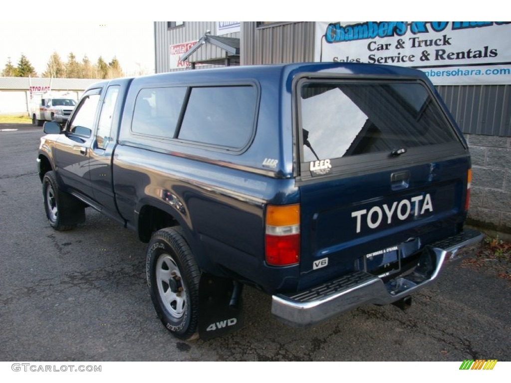 1993 Pickup Deluxe V6 Extended Cab 4x4 - Blue Pearl Metallic / Blue photo #7