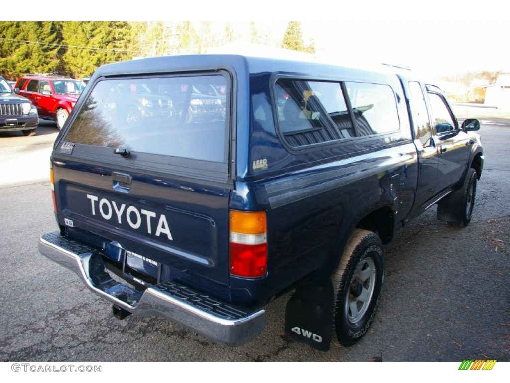 1993 Pickup Deluxe V6 Extended Cab 4x4 - Blue Pearl Metallic / Blue photo #12