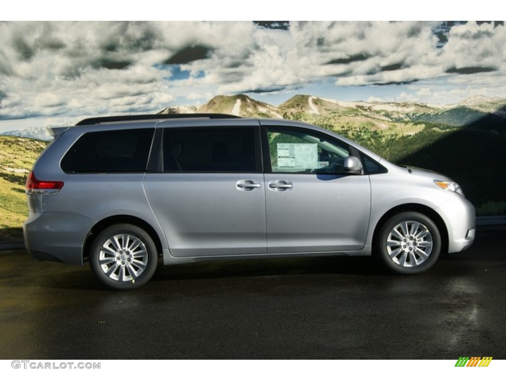 2012 Sienna LE AWD - Silver Sky Metallic / Light Gray photo #2