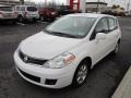 2012 Fresh Powder White Nissan Versa 1.8 S Hatchback  photo #3