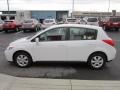 Fresh Powder White 2012 Nissan Versa 1.8 S Hatchback Exterior