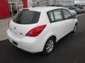 2012 Fresh Powder White Nissan Versa 1.8 S Hatchback  photo #7