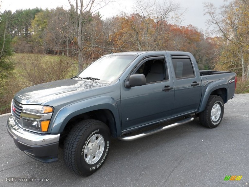 2006 Canyon SLE Crew Cab 4x4 - Stealth Gray Metallic / Dark Pewter photo #1