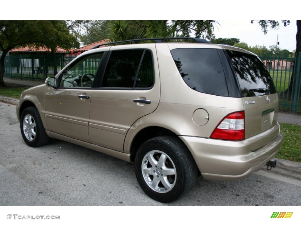 2002 ML 500 4Matic - Desert Silver Metallic / Java photo #5