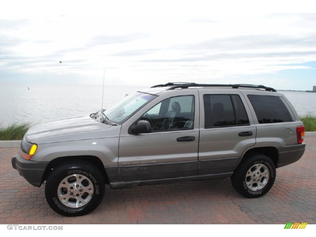 2000 Grand Cherokee Laredo 4x4 - Silverstone Metallic / Agate photo #2