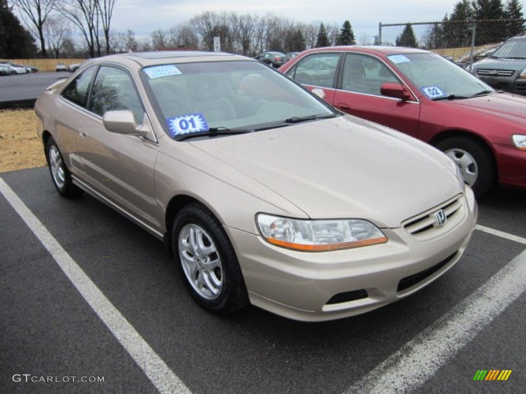 2001 Accord EX V6 Coupe - Naples Gold Metallic / Ivory photo #1