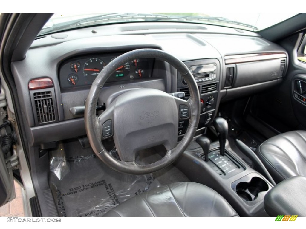 2000 Jeep Grand Cherokee Laredo 4x4 Agate Dashboard Photo #57082484