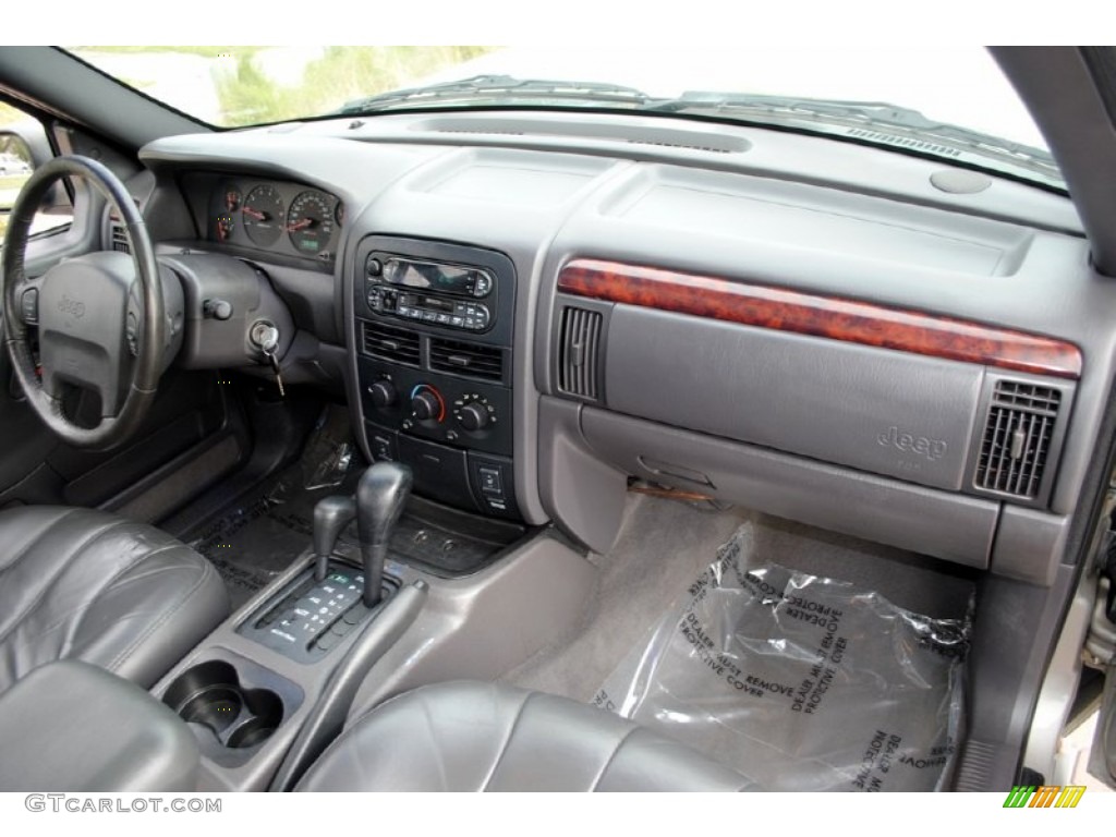 2000 Jeep Grand Cherokee Laredo 4x4 Agate Dashboard Photo #57082493