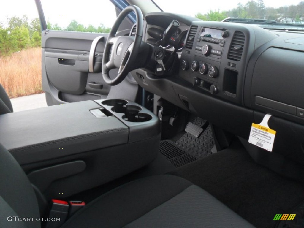 2012 Silverado 2500HD LT Regular Cab 4x4 - Blue Granite Metallic / Ebony photo #19