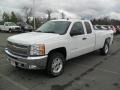 2012 Summit White Chevrolet Silverado 1500 LT Extended Cab 4x4  photo #1