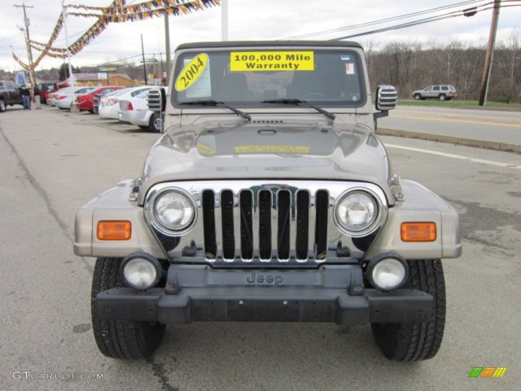2004 Wrangler Sahara 4x4 - Light Khaki Metallic / Khaki photo #9