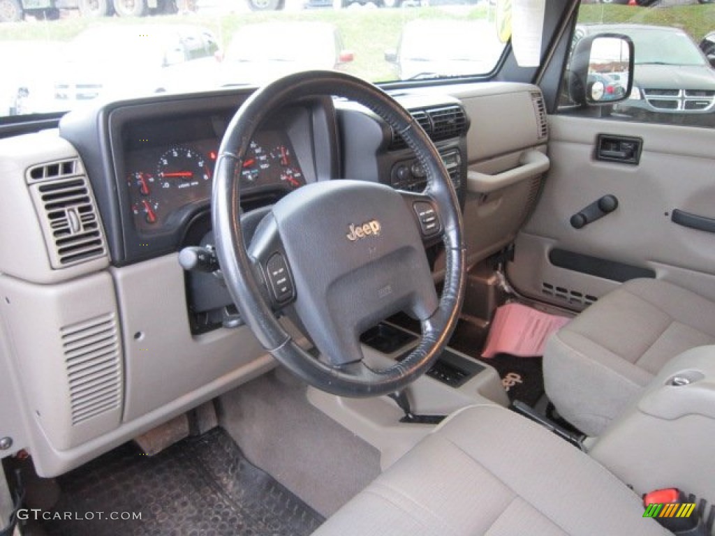 2004 Wrangler Sahara 4x4 - Light Khaki Metallic / Khaki photo #12