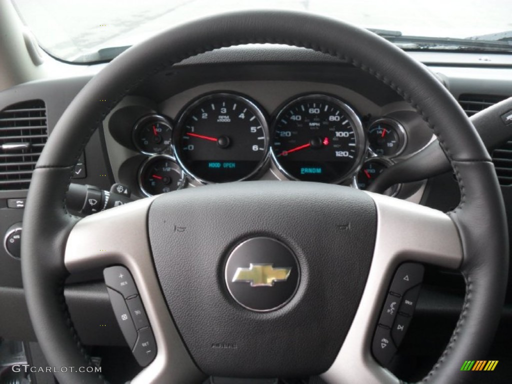 2012 Silverado 1500 LT Extended Cab - Silver Ice Metallic / Ebony photo #11