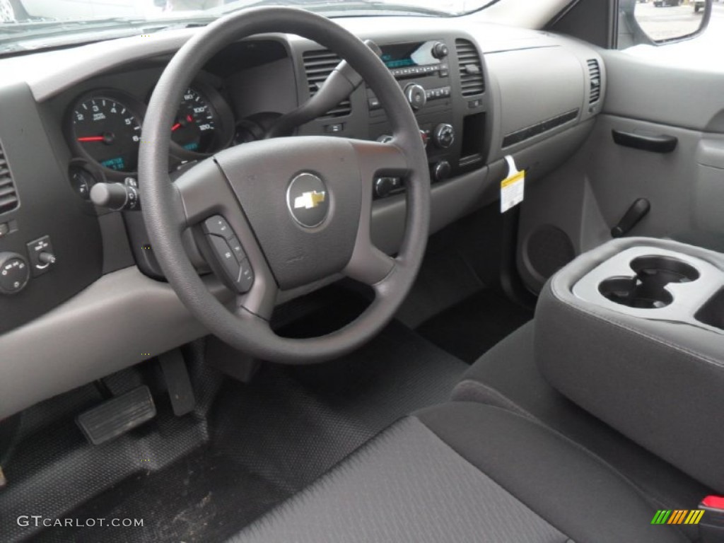 Dark Titanium Interior 2012 Chevrolet Silverado 1500 Work Truck Regular Cab Photo #57083510