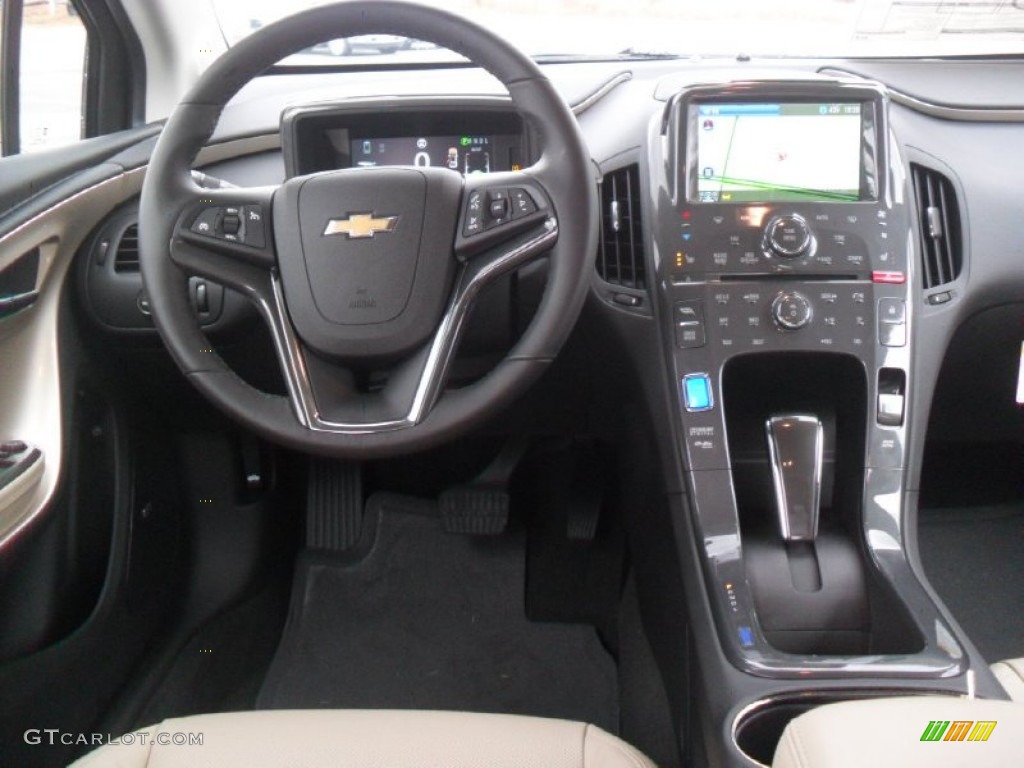 2012 Chevrolet Volt Hatchback Light Neutral/Dark Accents Dashboard Photo #57084080