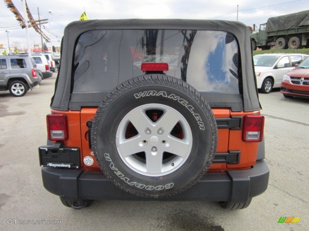 2011 Wrangler Sport S 4x4 - Mango Tango Pearl / Black photo #4