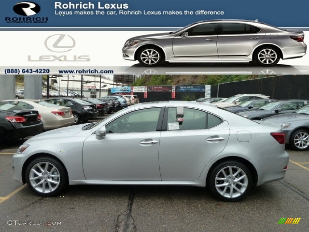 2012 IS 250 AWD - Tungsten Silver Pearl / Light Gray photo #1