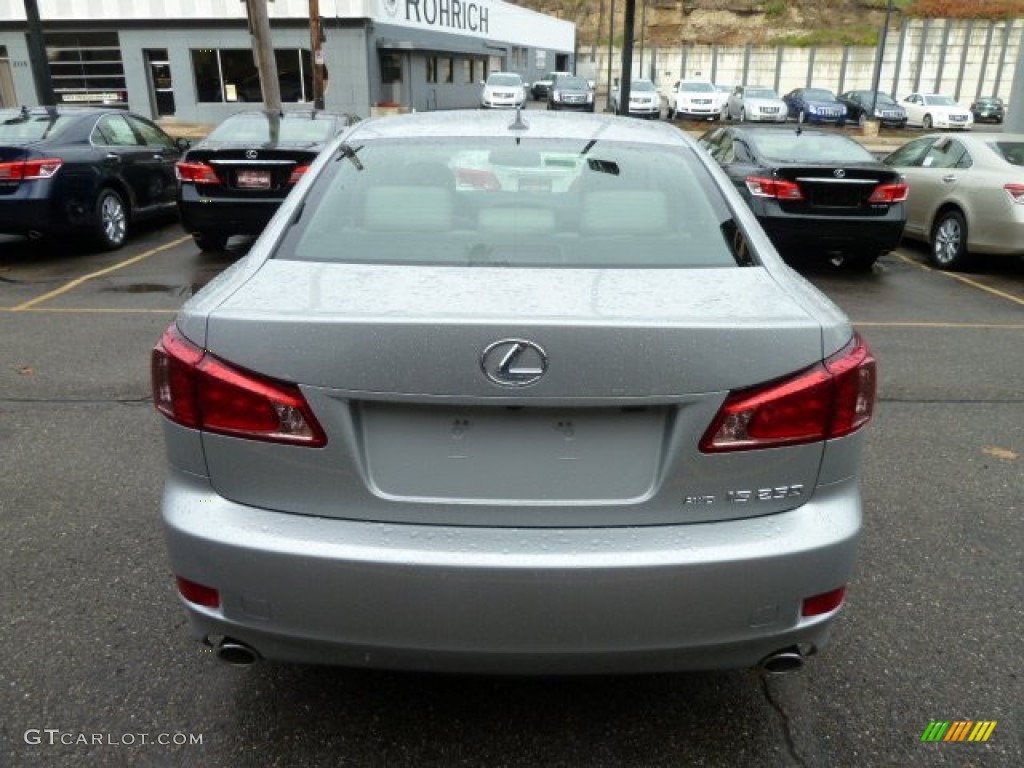 2012 IS 250 AWD - Tungsten Silver Pearl / Light Gray photo #3