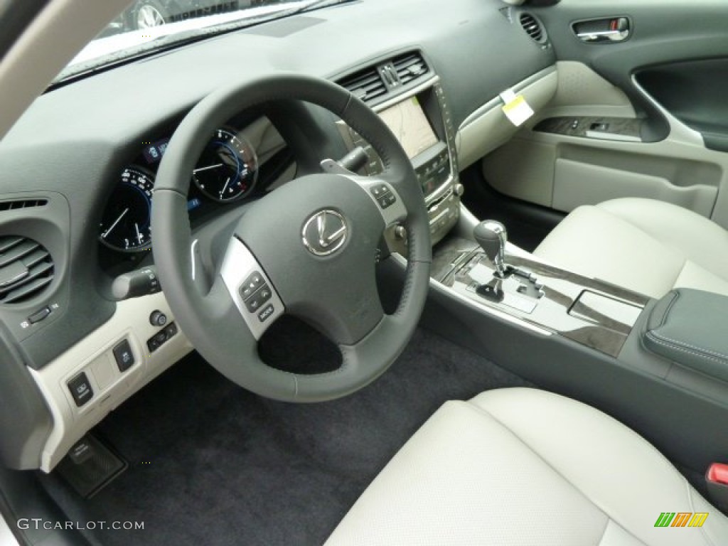 Light Gray Interior 2012 Lexus IS 250 AWD Photo #57085691