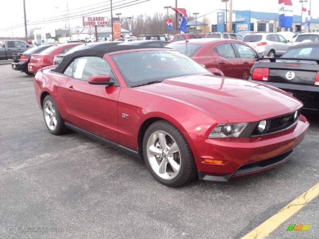 Red Candy Metallic 2010 Ford Mustang GT Premium Convertible Exterior Photo #57086147