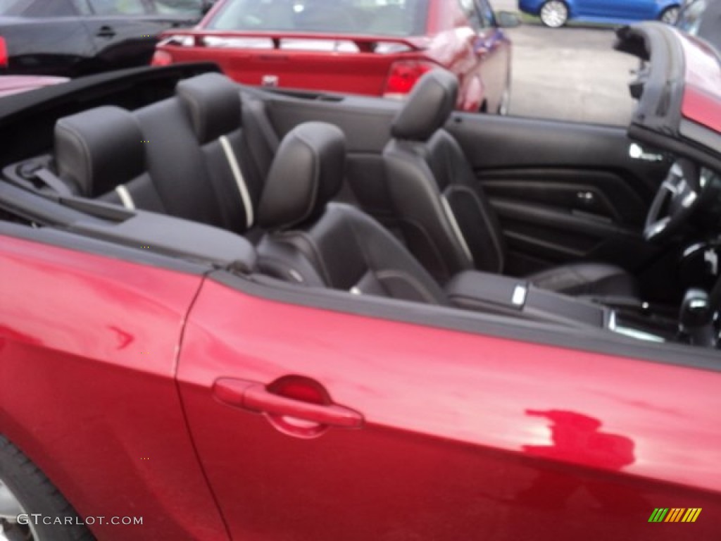 2010 Mustang GT Premium Convertible - Red Candy Metallic / Charcoal Black/Cashmere photo #21